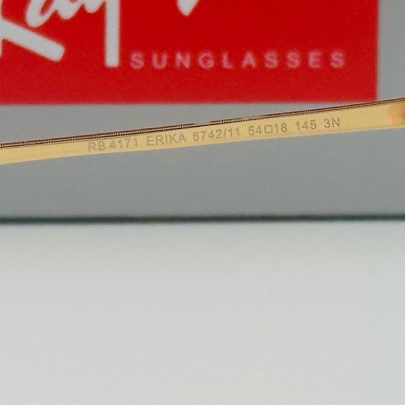 Ray-Ban Women’s Sunglasses Erika RB4171 54m Transparent Pink w/ Gradient Lens - Picture 9 of 9